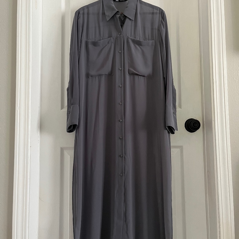 Zara Sheer Tunic Dress or Overlay, never worn
